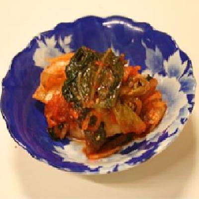 手造りキムチの人気の一品。酸味は少なくビールのお供にピッタリ！！